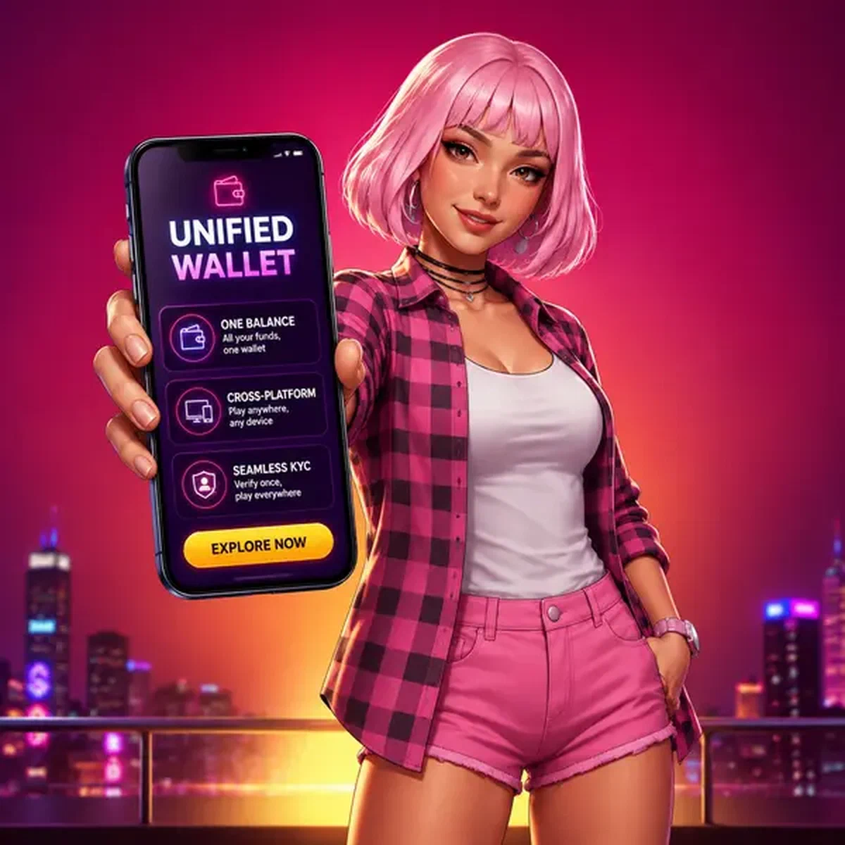 Night Rider demonstreert geïntegreerde portemonnee op smartphone bij BroWinner Casino aanmeldingsportaal