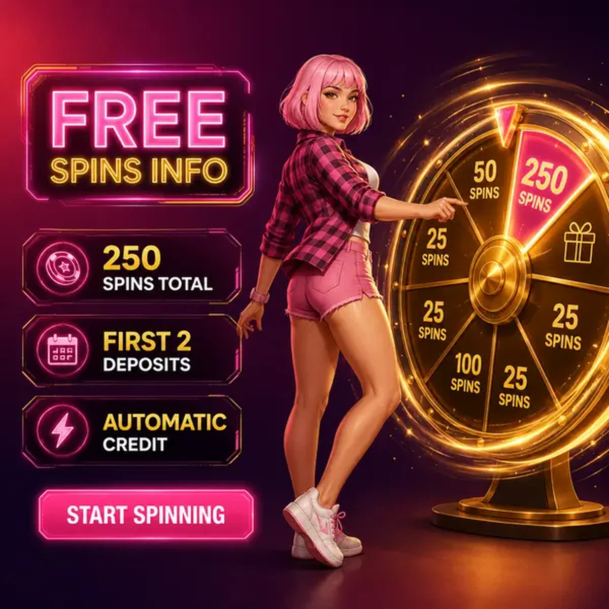 Speler draait gouden prijswiel om gratis spins te claimen bij Gratis Spins Types en Hoe Ze Worden Gecrediteerd